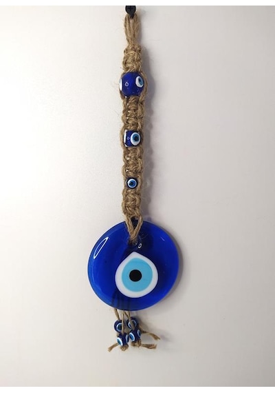 Cam Nazar Kötü Göz Kovucu Hand Made Ağaç Duvar Dekorasyonu Hasır Nazarlık Duvar Ağaç Ev Süsü