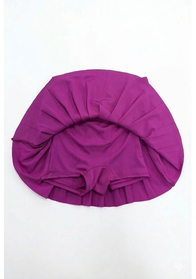 Beniizle Lyrax Kabartmalı Şort Etekli Crop Kız Çocuk Sporcu Takım Magenta