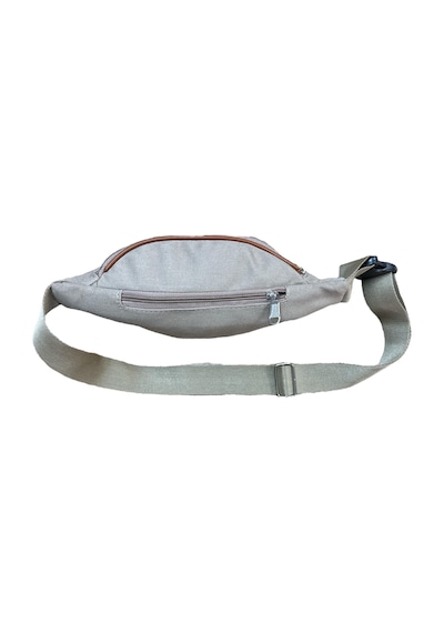 Monte Lui Unisex Kanvas Kumaş Bel Ve Çapraz Çanta Bej