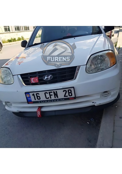 Hyundai Accent Admire 2000-2006 Uyumlu H Lip Esnek Ön Lip 2 Parça Karlık Ön Ek Tampon Altı Dill