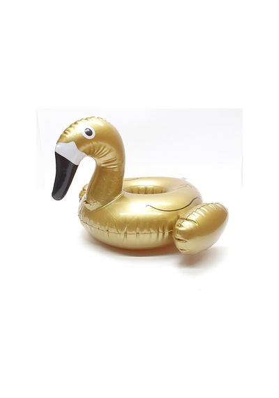 Flamingo Bardak Tutucu - Şişme Bardaklık - 1909045-Rosegold Çok Renkli