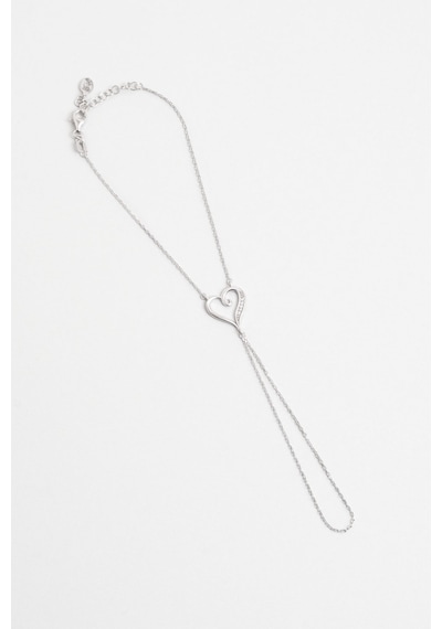 So Chic Kalp Atışı 18 Ayar Beyaz Altın Kaplama 19 Cm Gümüş Şahmeran Rodyum