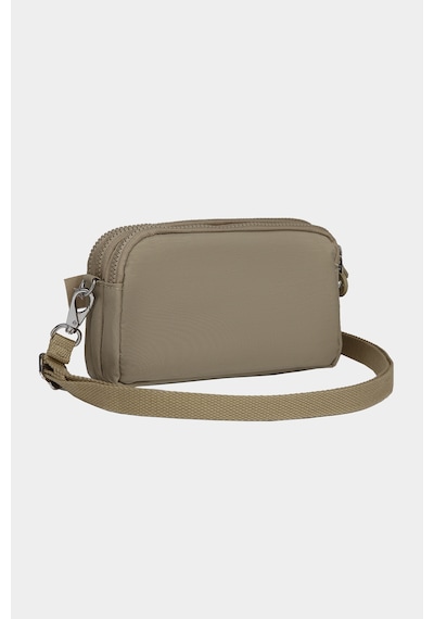 Smart Bags Minik Boy Su Geçirmez Krınkıl Kumaş Telefon Ve Postacı Çantası Açık Kahve Kahverengi