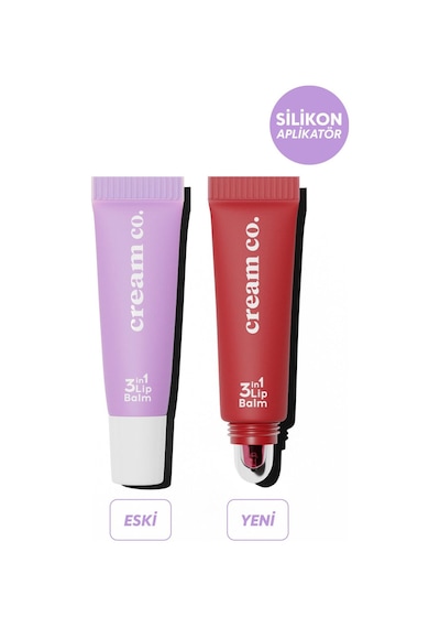 Cream Co. Onarıcı Besleyici Nemlendirici Dudak Bakımı 3in1 Lip Balm Strawberry Sorbet