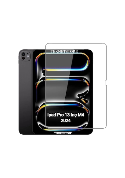 Apple Uyumlu iPad  Pro 13 Inç M4 Çip 2024 Ekran Koruyucu Nano Kırılmaz Esnek Cam Koruyucu Tam
