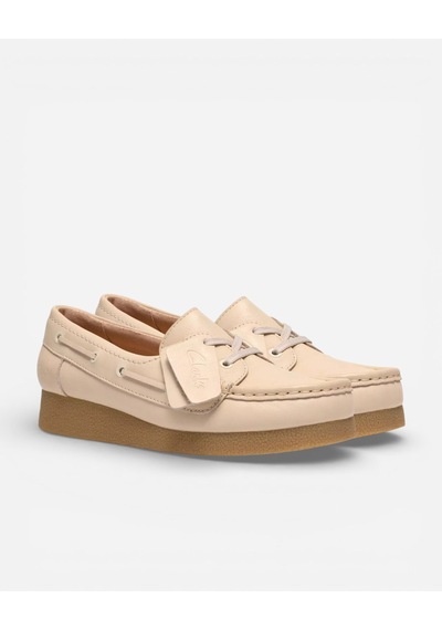 Clarks Wallabeeevosea Cream Leather Kadın Krem Günlük Ayakkabı 26186338