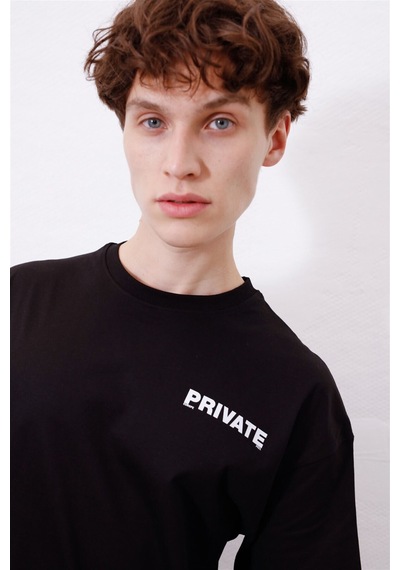 Flood Of Style Unisex Private Siyah Tshirt