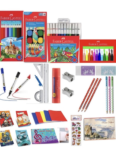 Faber-castell Kırtasiye Set İlkokul 2. 3. 4. Sınıf Tam Set 30 Prç