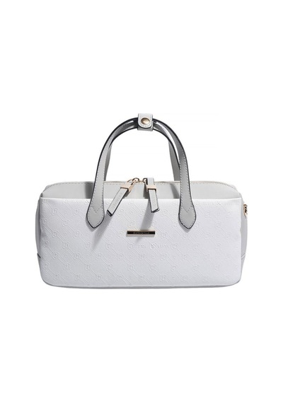Silver & Polo Silver Polo Beyaz - A.gri Logolu Kadın El Çantası Sp1276