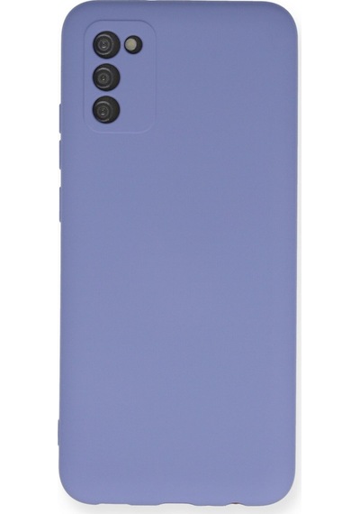 Samsung Uyumlu Galaxy A03s Uyumlu Kılıf Nano İçi Kadife Silikon - Lila