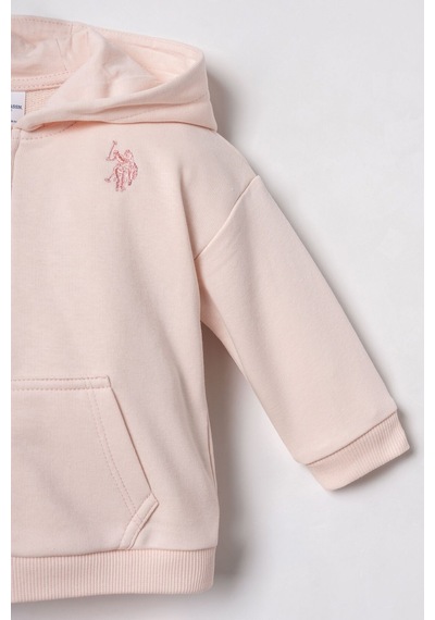 U.S. Polo Assn. Nakışlı Kız Bebek Pembe Uzun Kol Pijama Takım Usb3246-c-v3 Usb3246-c-v3 Pembe01