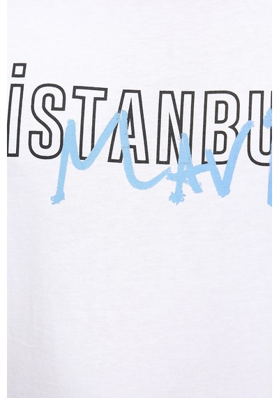 Mavi Erkek T Shirt 067114-620 Beyaz Beyaz