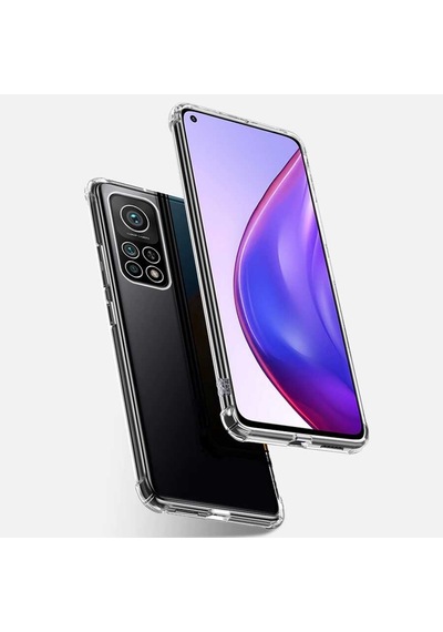 Xiaomi Mi 10t 5g - Mi 10t Pro 5g Kılıf Zore Nitro Anti Shock Silikon Kılıf Renksiz