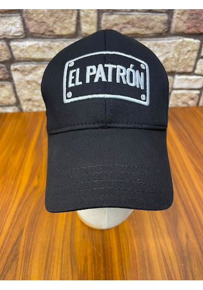 Hamze El Patron Nakışlı Siyah Renk Unisex Cap Şapka