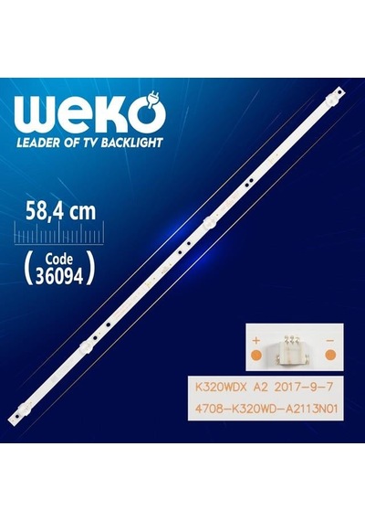 K320wdx A2 4708-k320wd-a2113n01 Type A 58.4 Cm Tv Led Bar Tvnizi Açıp İçindeki Led Barla Birebir Aynısı Olduğunu Görmeden Almayınız. Sonrasında İade Almamaktayız.