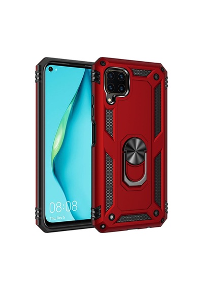 Huawei P40 Lite Kılıf Zore Vega Kapak Kırmızı