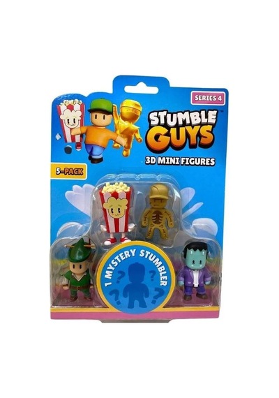 Stumble Guys Seri 4 5'li Mini Figür Green Hood Stumble Guys