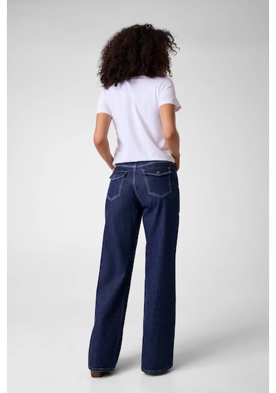 Guess G11 Wide-leg Lacivert Kadın Jean Pantolon W6ya01d1178