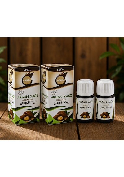 Organik Soğuk Sıkım %100 Argan Yağı 2 x 20 ML