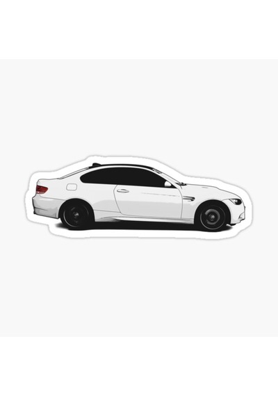 E90 E92 Resmi Sticker Yapıştırma 16Cm 2 Adet