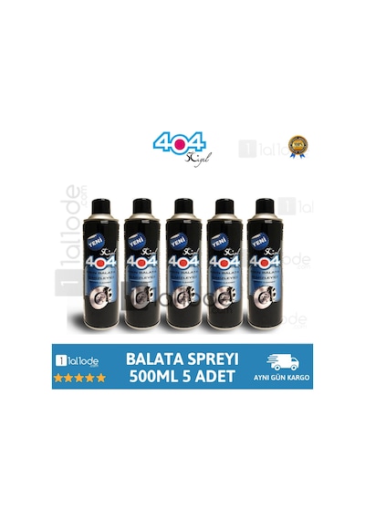404 Balata Spreyi Genel Temizleme Sprey 500 Ml (5 Adet)