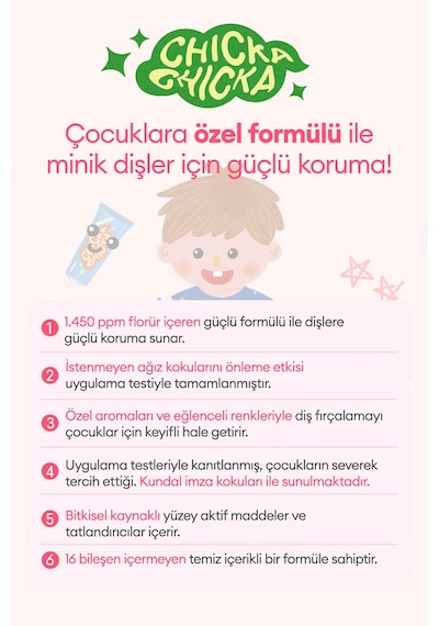 Kundal Chicka Smile Kids Toothpaste Shine Muscat