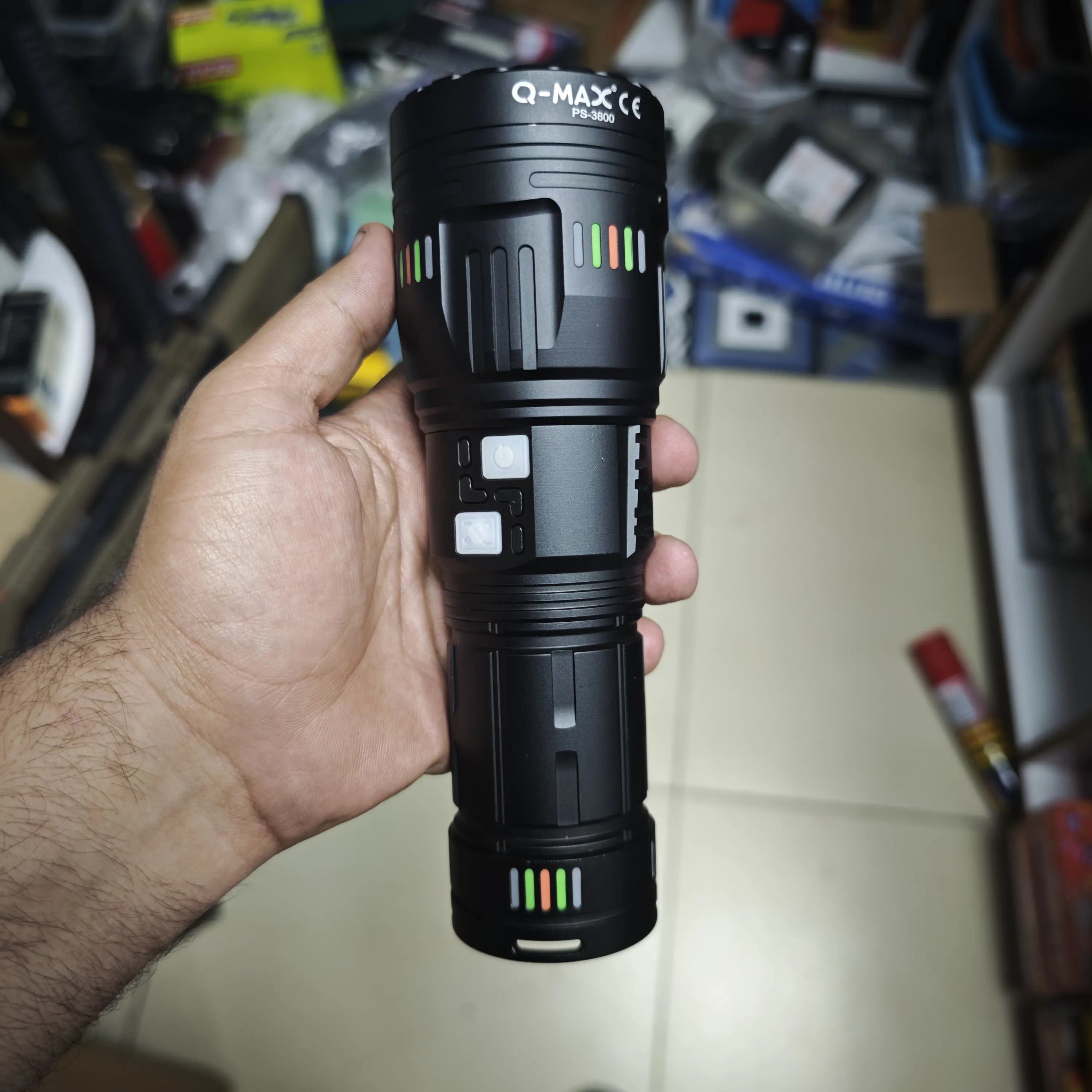 O-max Ps-3800 7000lümen 70w Professional Uzun Menzil El Feneri Altın - Siyah