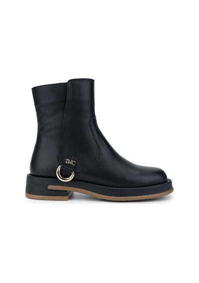 Tamer Tanca Kadın Hakiki Deri Siyah Deri Casual Bot 1061 2313 Bn Bot Sk24-25 Sıyah Dr Siyah