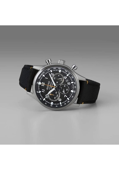 Seiko Ssb449p Quartz Nato Siyah Safir Cam 43 Mm Erkek Kol Saati Gri
