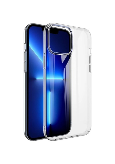Microsonic Apple Uyumlu iPhone 13 Pro Max Kılıf Non Yellowing Crystal Clear Sararma Önleyici Kristal Şeffaf
