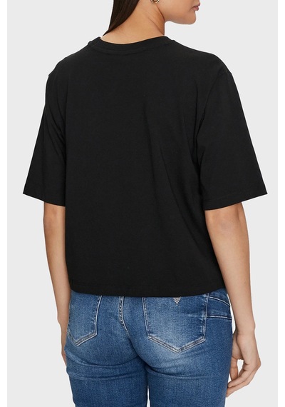 Guess Bayan T Shirt V4yı06 I3z14 Fj8n Siyah SIYAH Guess Bayan T Shirt V4yı06 I3z14 Fj8n Siyah SIYAH