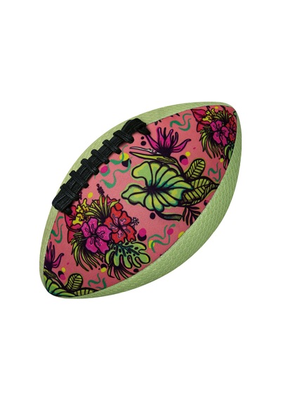 Waboba Artist Plaj Amerikan Futbol Topu Çiçek Desenli Deniz Ve Bahçe Rugby Topu 9inç 5 Numara