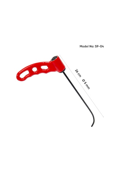 26 Cm 5 Mm Çap 360 Derece Döner Saplı Arka Çamurluk Açık Çubuk - S9-04