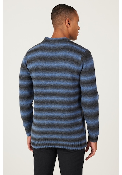 AC&Co / Altınyıldız Classics Erkek Antrasıt-saks Standart Fit Normal Kesim Bisiklet Yaka Triko Kazak Antrasit - Saks AC&Co / Altınyıldız Classics Erkek Antrasıt-saks Standart Fit Normal Kesim Bisiklet Yaka Triko Kazak Antrasit - Saks