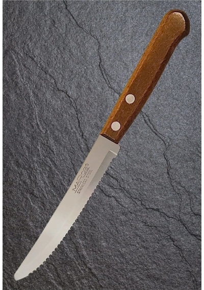 Marob 2 Li Bistecca Steak Bıçağı Ahşap Saplı