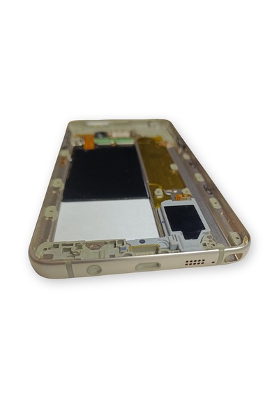 Samsung N920 Kasa Samsung Galaxy Uyumlu Note 5 Gri Renk Orta Kasa Çıtalı On Off Ses Tuş Bordu Kamera Lensi Sarı
