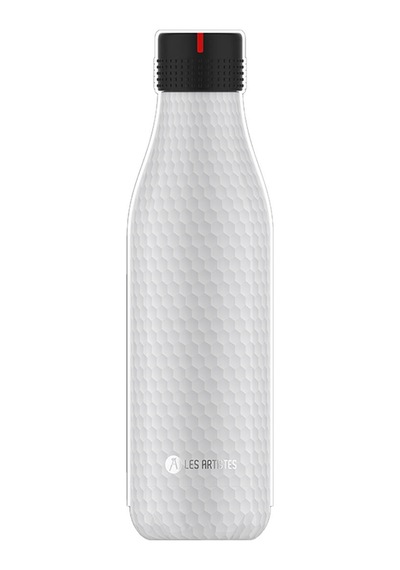 Les Artistes Paris Isı Yalıtımlı Çelik Termos Matara 500ml Nid D'abeille 3+ Yaş / Beyaz