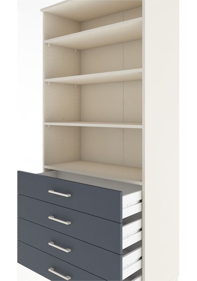 Hyperion Dolap 4 Raflı 4 Çekmeceli 88x44x195 Aytaşı-antrasit Aytaşı Hyperion Dolap 4 Raflı 4 Çekmeceli 88x44x195 Aytaşı-antrasit Aytaşı