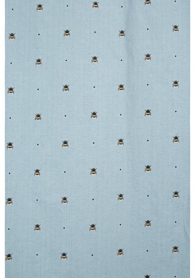 Çocuk Astarlı Fon Perde Arı Desenli Gri V4 180x225 Gri