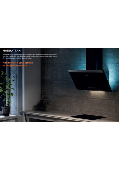 Silverline MANHATTAN SM800 IOT RGB TW Ankastre Davlumbaz
