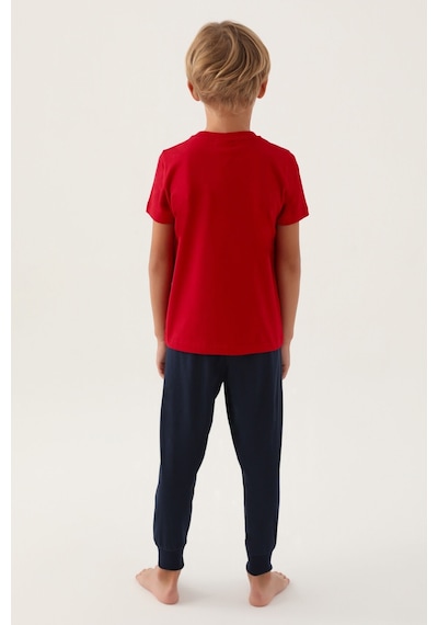 U.S. Polo Assn. Lisanslı Hat Kırmızı Erkek Çocuk Pijama Takımı 5274-43052 Kırmızı