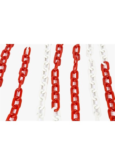 Üstün Plastik Trafik Zinciri Kırmızı-Beyaz 6Mm-25 Metre Ut3120 (544461296)