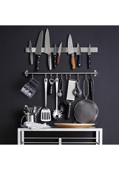 Ikea Kungsfors Duvar Rayı, Paslanmaz Çelik, 56 Cm Çok Renkli