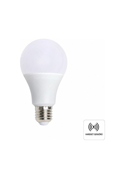 Ct-4259 12w Sensörlü Led Ampul 6400k Beyaz Işık Hareket Sensörlü Otomatik Hareket Algılayıcılı