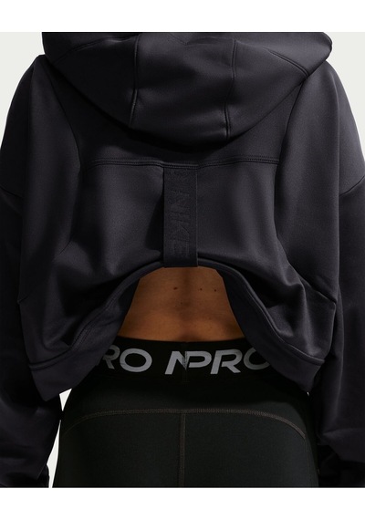 Pro Therma-fıt Fleece Kadın Kapüşonlu Üstü Siyah