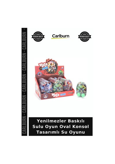 Yenilmezler Baskılı Sulu Oyun Oval Konsol Tasarımlı Su Oyunu Arkadaş Buluşması Hafta Sonu Neşesi