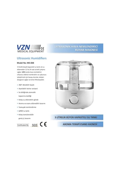 Hava Nemlendirici Buhar Makinesi Ms-008