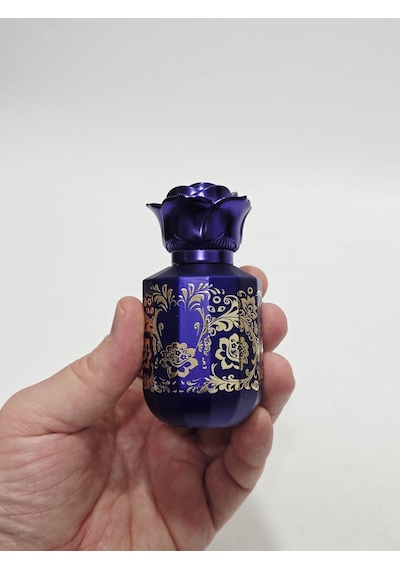 Desenli Doldurulabilir Parfüm Şişesi 50ml Mor - 003