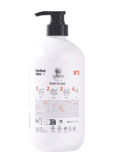 M-pets Perfect Care No.1 2 Sı 1 Arada Yumuşatıcı Köpek Şampuanı 1l
