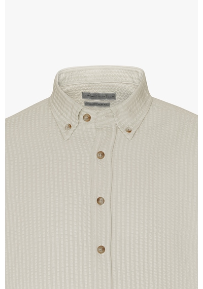 AC&Co / Altınyıldız Classics Erkek Bej Slim Fit Dar Kesim Düğmeli Yaka %100 Pamuk Gömlek Bej AC&Co / Altınyıldız Classics Erkek Bej Slim Fit Dar Kesim Düğmeli Yaka %100 Pamuk Gömlek Bej